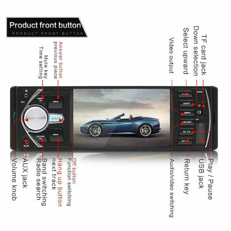 AUTORADIO MIT BILDSCHIRM DISPLAY VIDEO MONITOR BLUETOOTH ...
