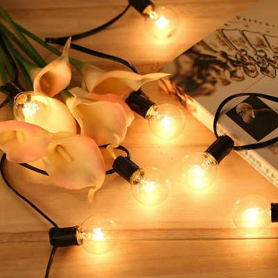 String Lights 25FT with 25 Bulbs for Outdoor and Indoor UL Listed Waterproof