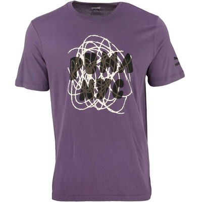 

Puma Nyc Grind Graphic Crew Nyc Короткий рукав Футболка Мужская Размер  Случайные Топы 6, Фиолетовый, Puma Nyc Grind Graphic Crew Neck Short Sleeve TShirt