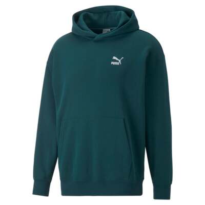 

Puma Classics Relaxed Pullover Hoodie Mens Green Повседневная верхняя одежда 53674724, Зеленый