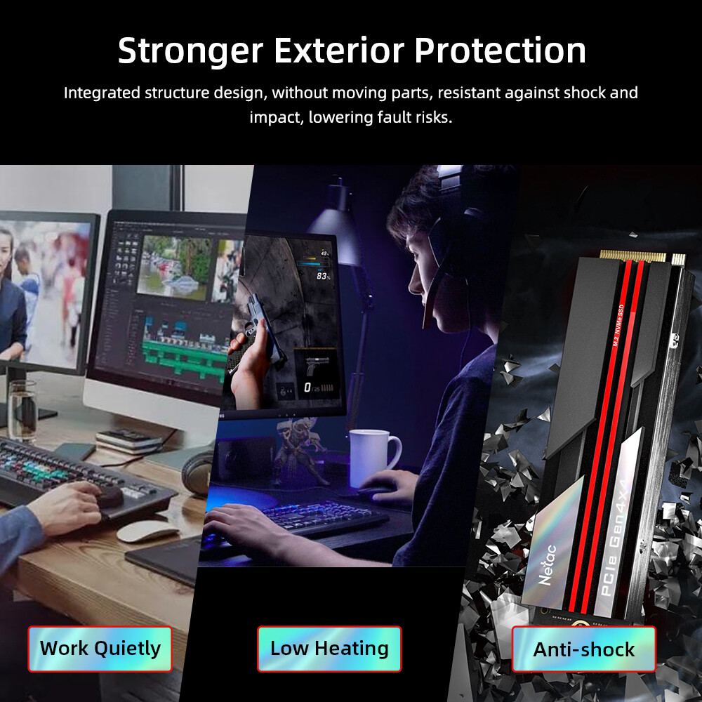 Netac 1T 500GB Solid State Drive NVMe PCIe3.0 and PCIe4.0 Internal SSD lot