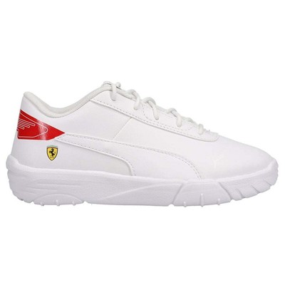 

Puma Ferrari Drift Cat Delta V Lace Up Молодежные мальчики Белые кроссовки Повседневная обувь 3, Белый, Puma Ferrari Drift Cat Delta V Lace Up Youth