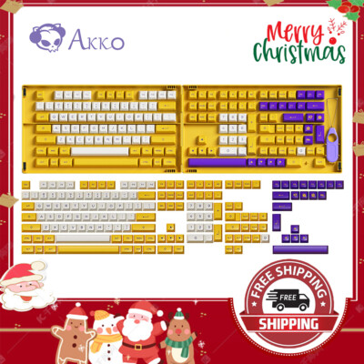Akko 158Key ASA Profile PBT Double-Shot Full Keycap Set for Mechanical Keyboards