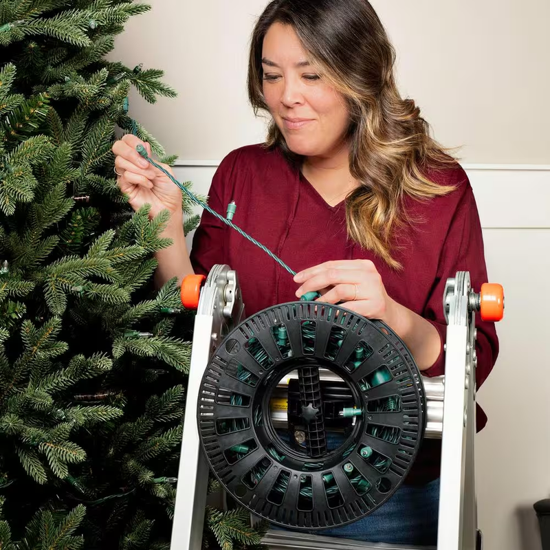 Polyester Christmas Light Storage Bag and Reels (Holds up to 450 Ft. of Wire)