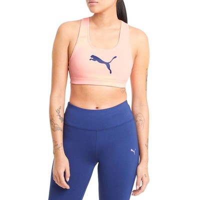

Бюстгальтер Puma Mid Impact 4Keeps женский размер  повседневный 520304-25, Розовый