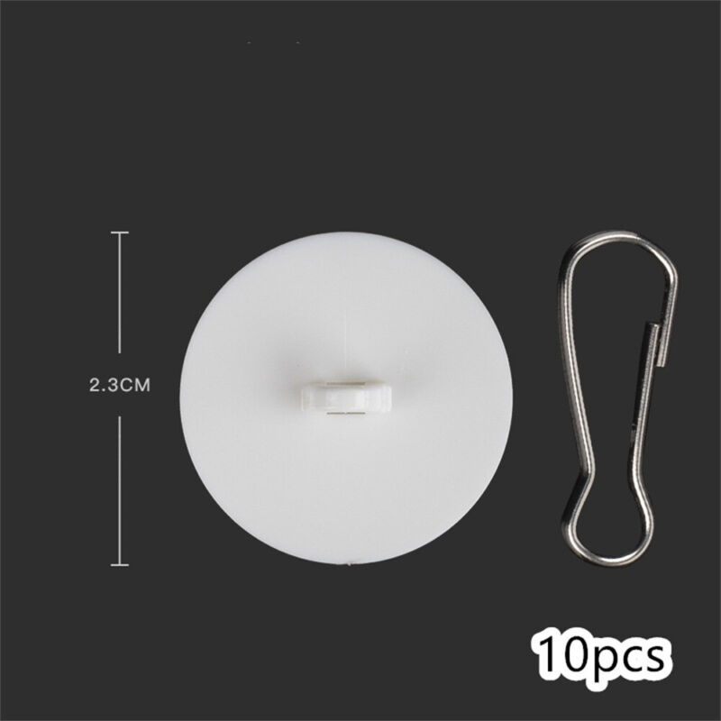 Self Adhesive Wall Hook Sticky Ceiling Hooks 10/50Pcs Small Disc Sticker Hanger