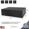 OBMMIRAO Upgrade 1PCS Black Hard Extra Large Gift Box with Lid,16.5 x13 x5.3 Inch, Magnetic Gift Boxes for Clothes Robe Wedding Dress Sweater and Gifts,Reusable Foldable Bridesmaid Proposal Box