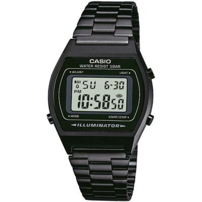 CASIO Vintage Series Black Retro Stopwatch Classic Digital Watch B640WB-1A