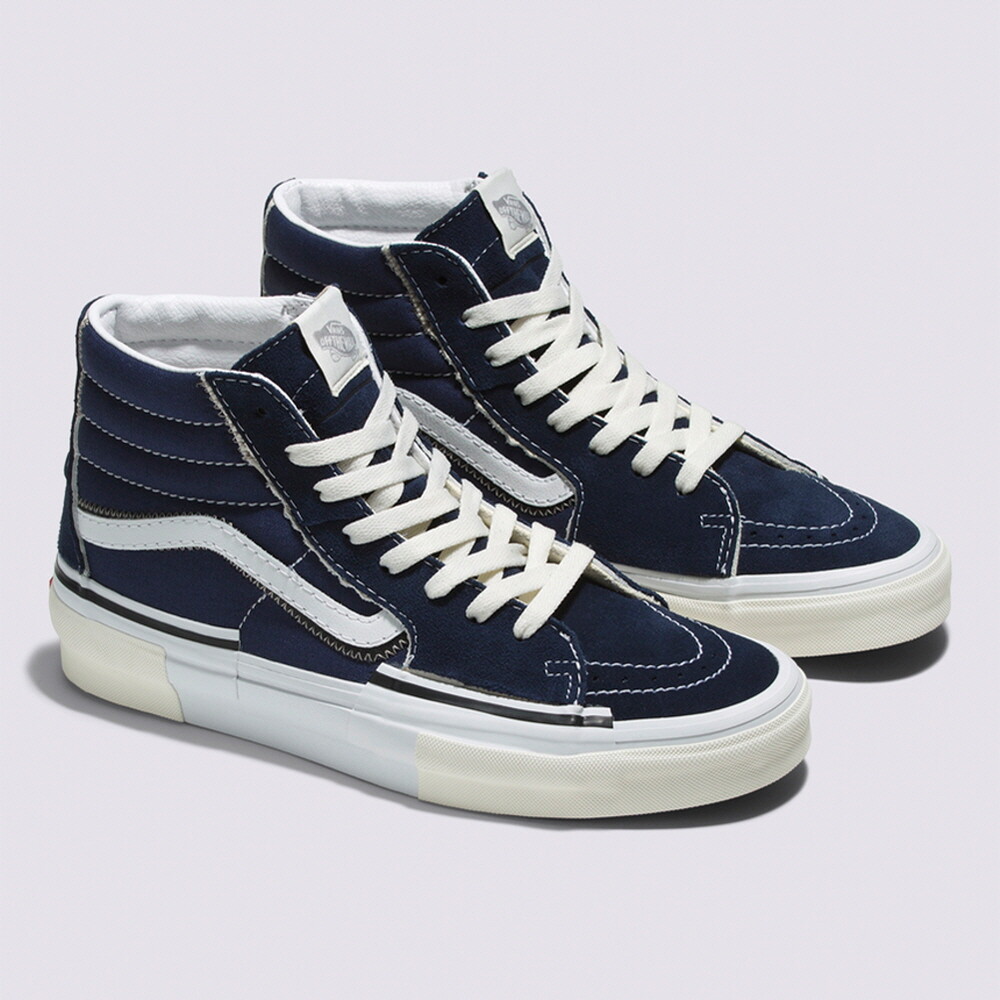 Vans Reconstruct SK8-Hi Skate Shoes Sneakers Navy/White