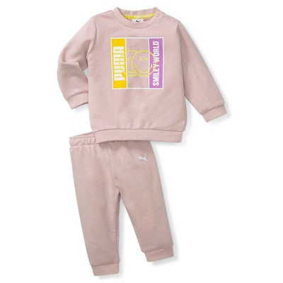 

Толстовка и джоггеры Puma Smileyworld X, комплект из 2 предметов для маленьких девочек, размер , Casua, Розовый, Puma Smileyworld X Sweatshirt - Joggers 2 Piece Set Toddler