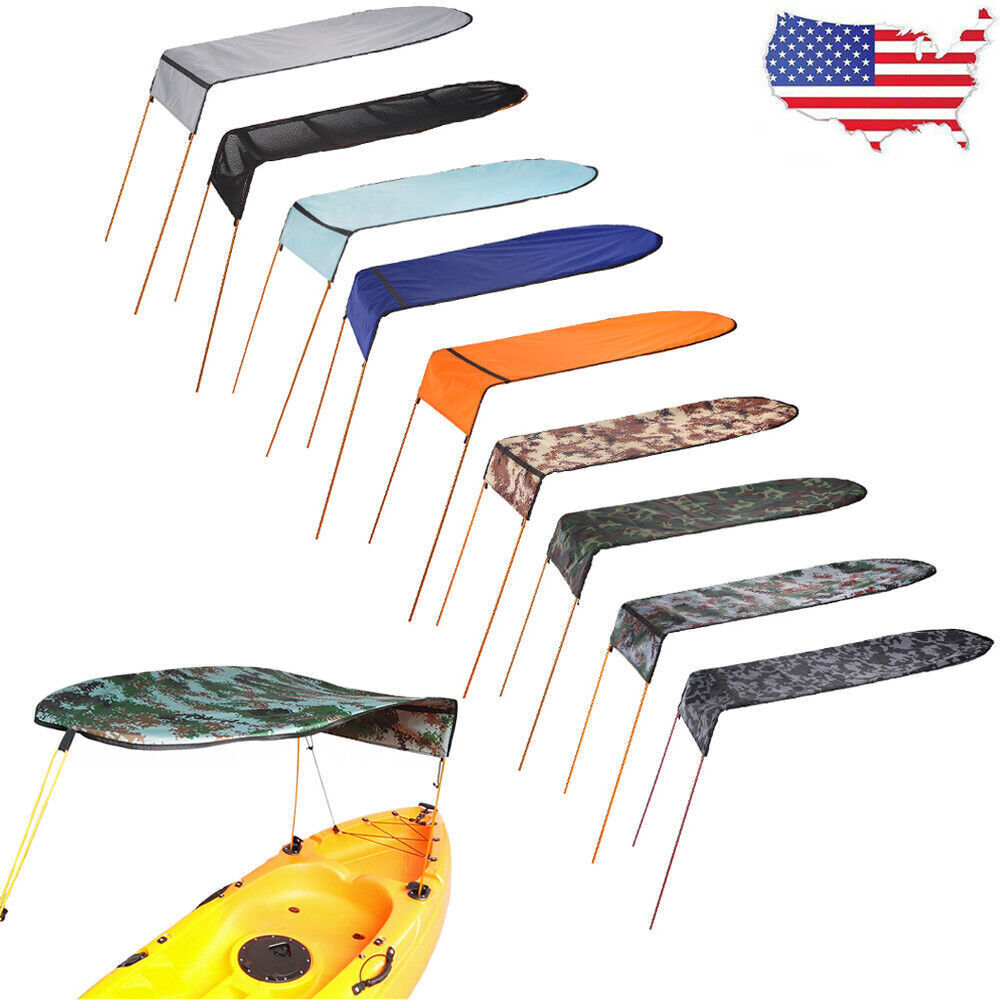 Boat Canoe Sun Shade Canopy Awning Top Cover For Single Pers