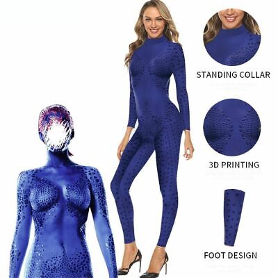 Mystique Raven X-Men Designed Halloween Costumes For Women Cosplay Jumpsuit Kits