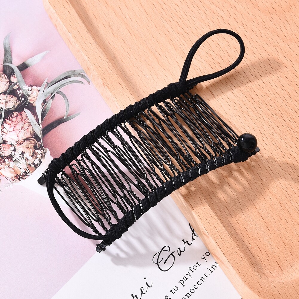 Vintage Banana Hair Clip Comb Stretchable Accessory Christmas For