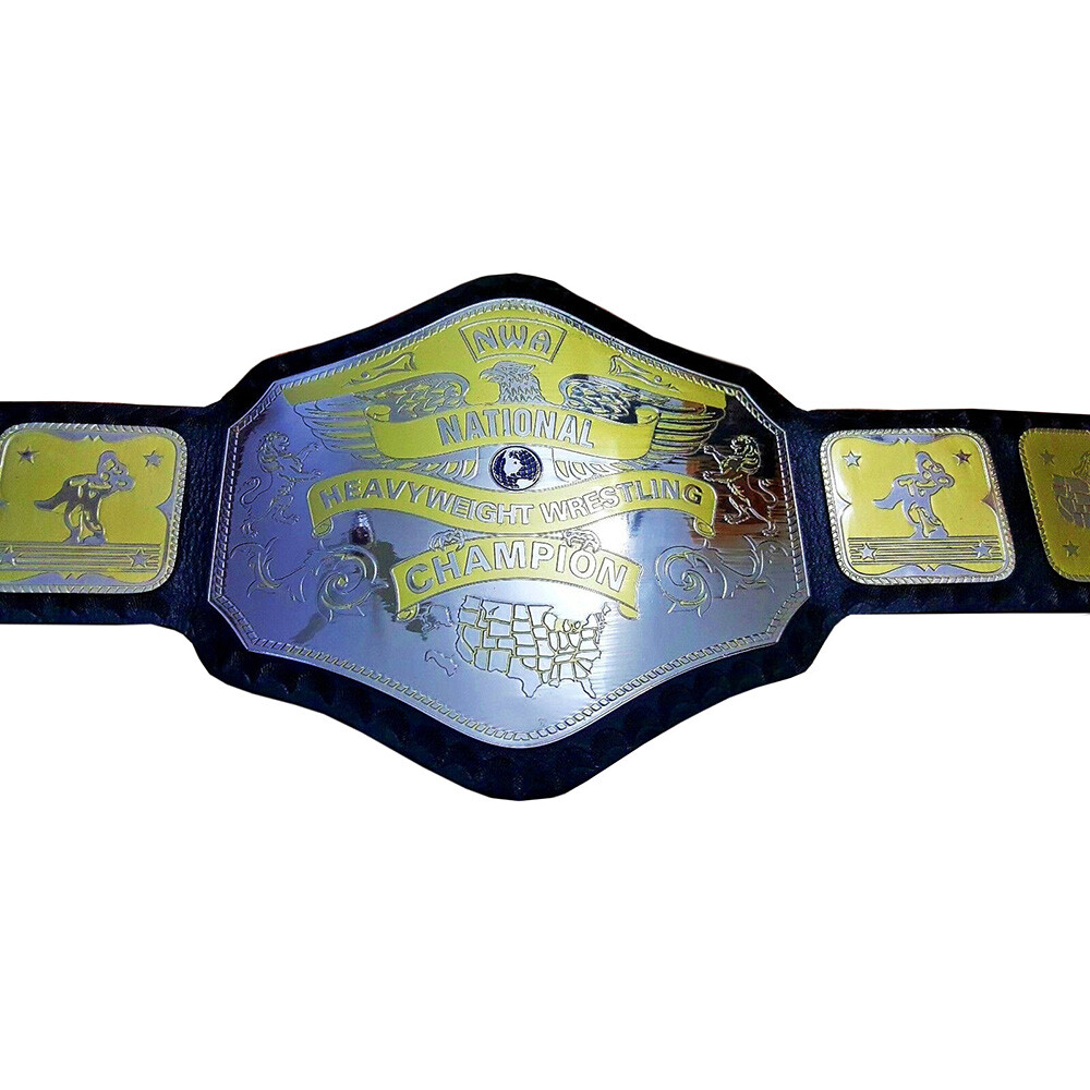 NWA National heavy weight wrestling title championship replica belt 2MM/4MM - Picture 4 of 4