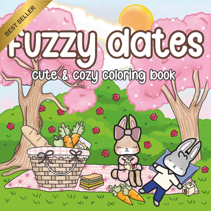 Fuzzy Dates: a Cute & Cozy Coloring Book for Adults and Teens Featuring an Adora