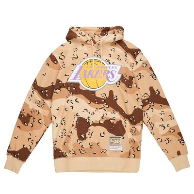 

Mitchell - Ness Camo Reflective Hoodie Mens Brown Casual Outerwear FPHD1114-LALY, Коричневый