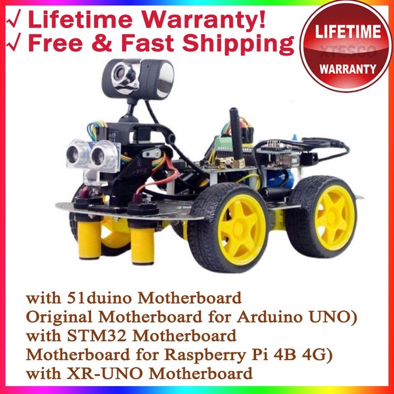 XIAOR GEEK Wifi Bluetooth Video Smart Robot Car Kit 4WD