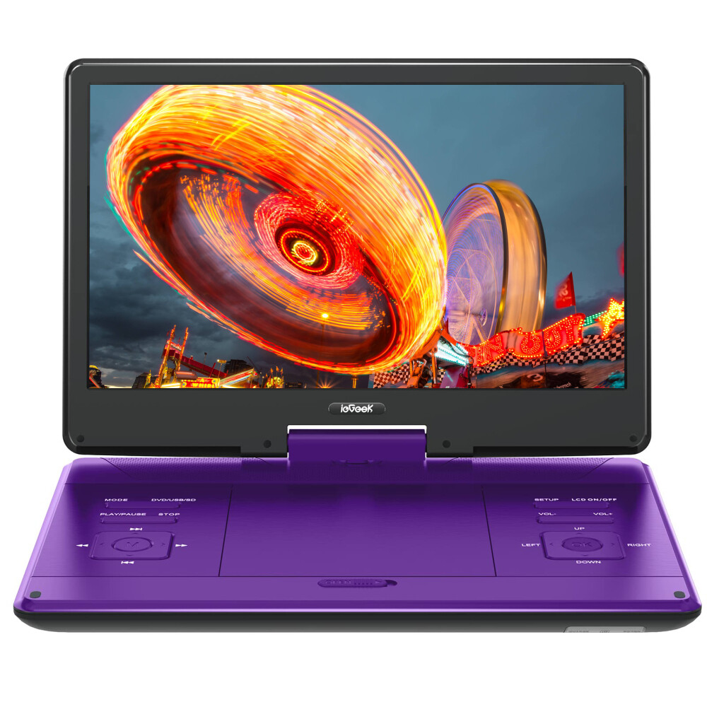 Hd Swivel Screen 6 Hour Rechargeable Battery Fm/usb/sd
