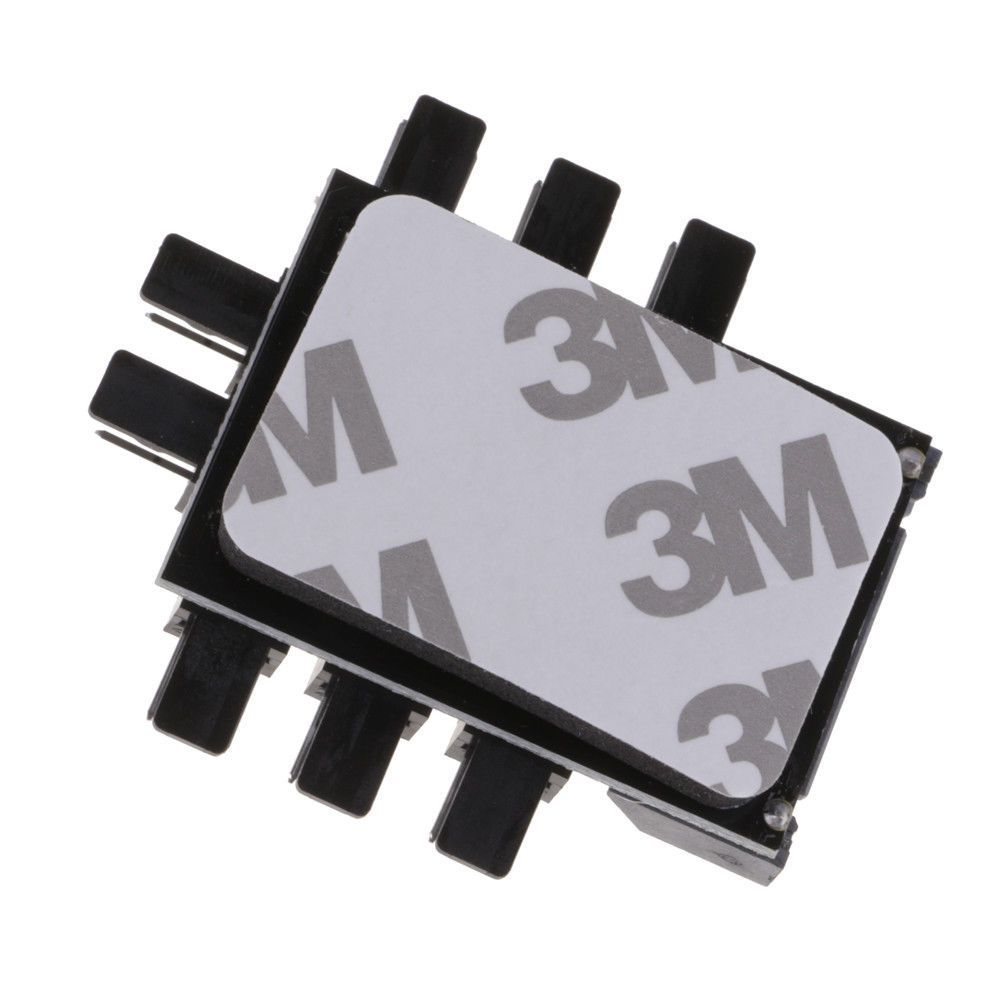 Fan 1 to 8 Channel Hub 12V 3Pin Power Supply Splitter Adapter PC Fan with LED