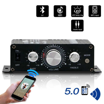 400W 12V HiFi Bluetooth Digital Power Amplifier Mini Stereo Audio Amp Car Home