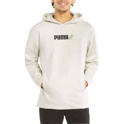 Puma RadCal Winterized Logo Pullover Hoodie Mens Off White Повседневная верхняя одежда 5893