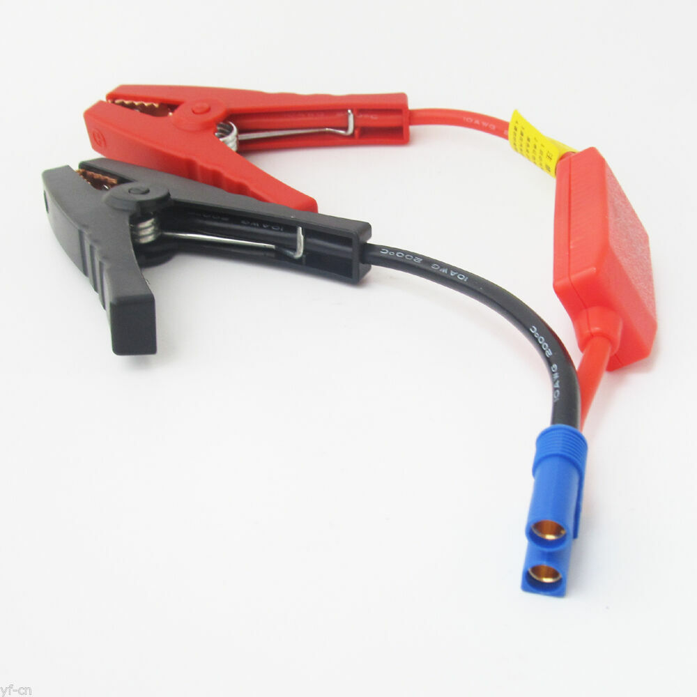 1x Emergency Car Battery Clip 200A 10AWG cables EC5 Plug 4IC Power