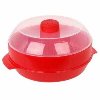 Microwave Steamer Healthy Cooking Quick Fast Vegetables Meats Poultry Fish Pasta