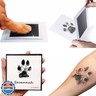 Photosensitive Printing Oil for Inkless Baby Footprint Kit, 3 Black Instant Dry Inkless Print Pads + 6 Imprint Cards, Dog Paw Handprint Kit Clean Touch Perfect Keepsake Gift for Newborns and Pets