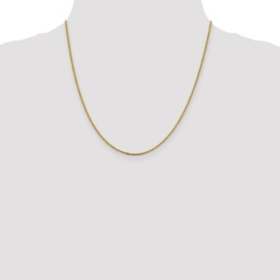 Pre-owned Superdealsforeverything Real 14kt Yellow Gold 1.5mm Cyclone Chain; 20 Inch; Lobster Clasp