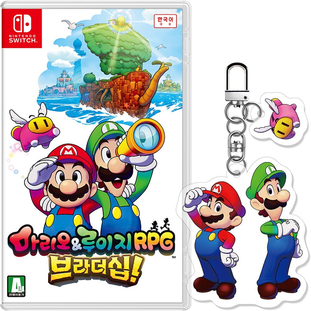 Switch Mario & Luigi Brothership & Keyring Korean English