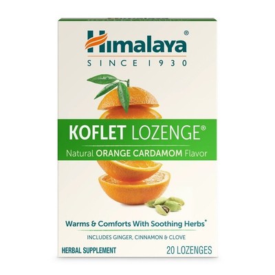 Himalaya Herbals Koflet Леденцы с апельсином и кардамоном, 20 шт. в упаковке