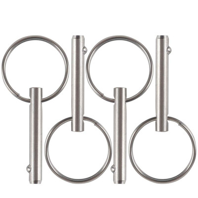 Small Quick Release Pin 3/16'' Stainless Steel, Bimini Top Marine Hardware 4 Pack
