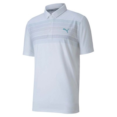 

Puma Cloudspun Road Map Polo Mens Size  Casual Tops 597568-01, Белый, Puma Cloudspun Road Map Polo