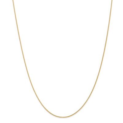 Pre-owned Superdealsforeverything Real 14kt Yellow Gold 1mm Parisian Wheat Chain; 20 Inch; Lobster Clasp
