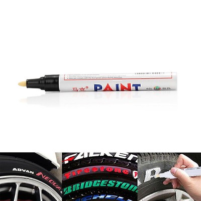 12pcs/set Waterproof Permanent Paint Marker Pen Car Tyre Tire Tread Rubber Metal