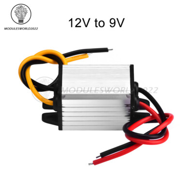 Waterproof DC-DC 12V to 3.3V~9V 3A Car LED Converter Power Supply Module US