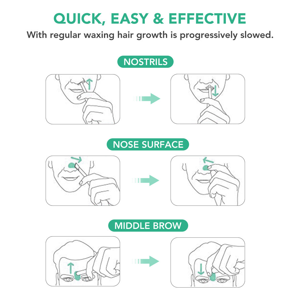 Nose Wax Nose Hair Wax Kit for Men and Women Nose Hair Removal Wax Painless