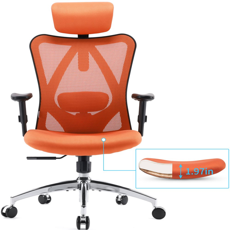Ergonomic High Back Office Chair Adjustable Computer Desk Seat Lumbar Support