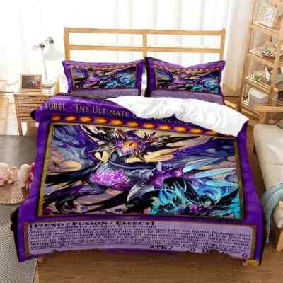 YuGiOh Game Card Bedding Set Duvet Cover Pillowcase Bed Fashion Textileextile