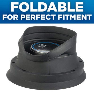 XBAF65 2 Piece 6.5" Silicone Rubber Speaker Baffles with Self Adhesive Foam Pad