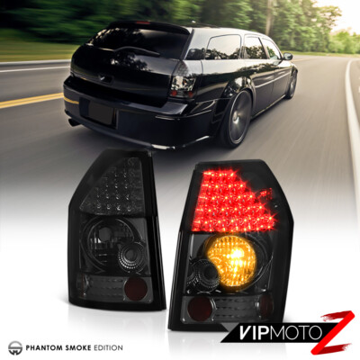 Dodge MAGNUM 2005-2008 VIVID LED Smoke Chrome Tail Lights Lamps Rear Brake Pair