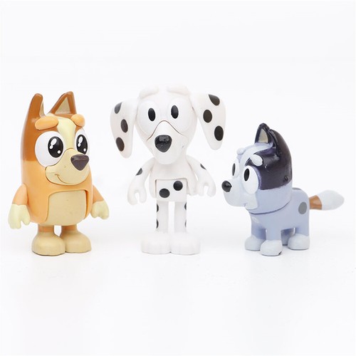 Bluey Dog Action Figure 12 PCS Kids Toy Bingo Bluey & Friends Collection Model