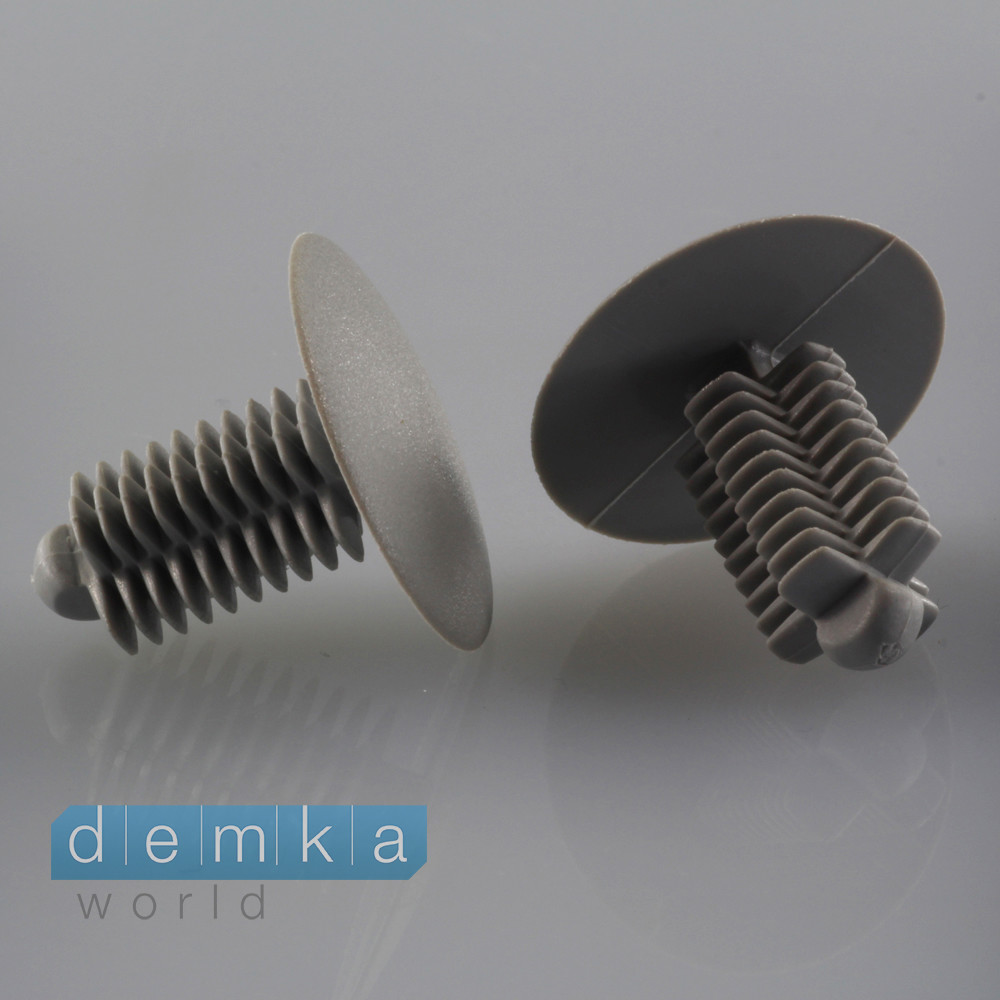 10xUniversal Befestigungselemente clips Innenraum Außenbereich Verkleidung Grau 