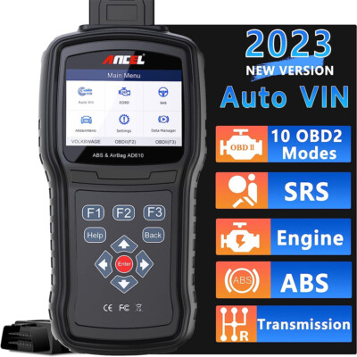 ANCEL AD610 Plus Car OBD2 Scanner SRS ABS Bleeding SAS Auto Diagnostic Tool