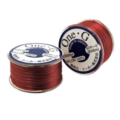 One-G Beading Thread, 50 Yard Bobbin (Red)