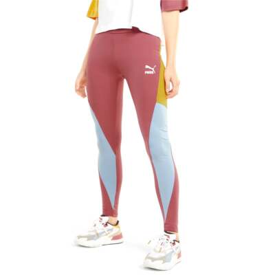 

Леггинсы с высокой талией Puma Clsx женские розовые спортивные повседневные 533295-25, Розовый, Puma Clsx High Waist Leggings
