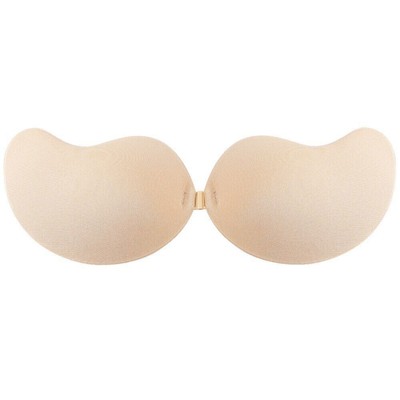 Push Up Bra Backless Strapless Bra Front Closure Self-Adhesive Silicone Sticky 