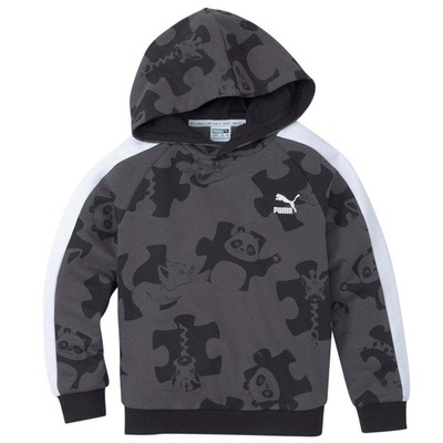 

Puma Paw X T7 Pullover Hoodie Youth Boys Black Повседневная верхняя одежда 599915-01, Черный