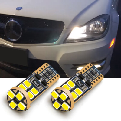 LED Canbus Error Free W5W 2825 Parking Light Bulbs For Mercedes Benz C250 C300