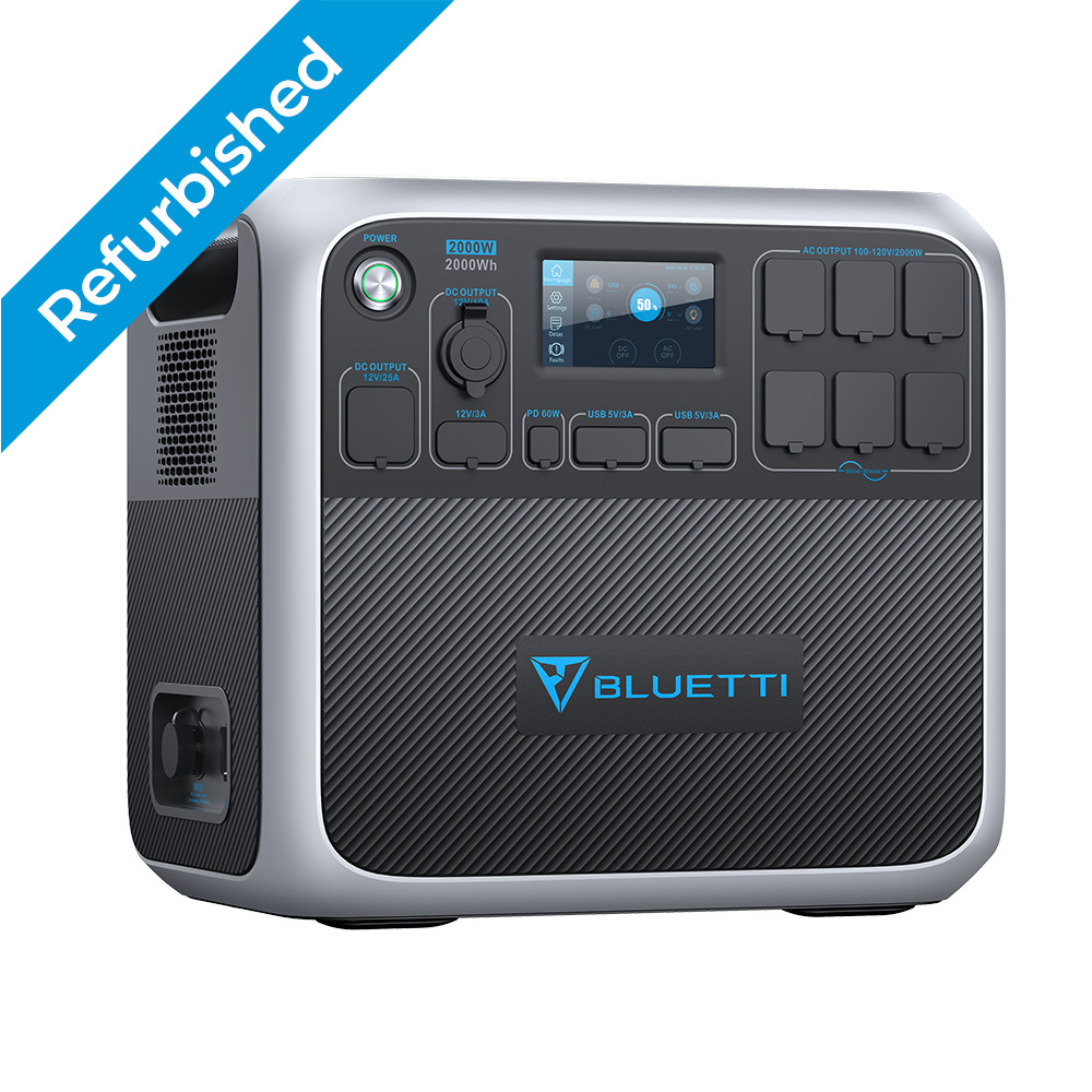 BLUETTI 2000W Portable Power Station AC200P Solar Generator Backup for Power Cut